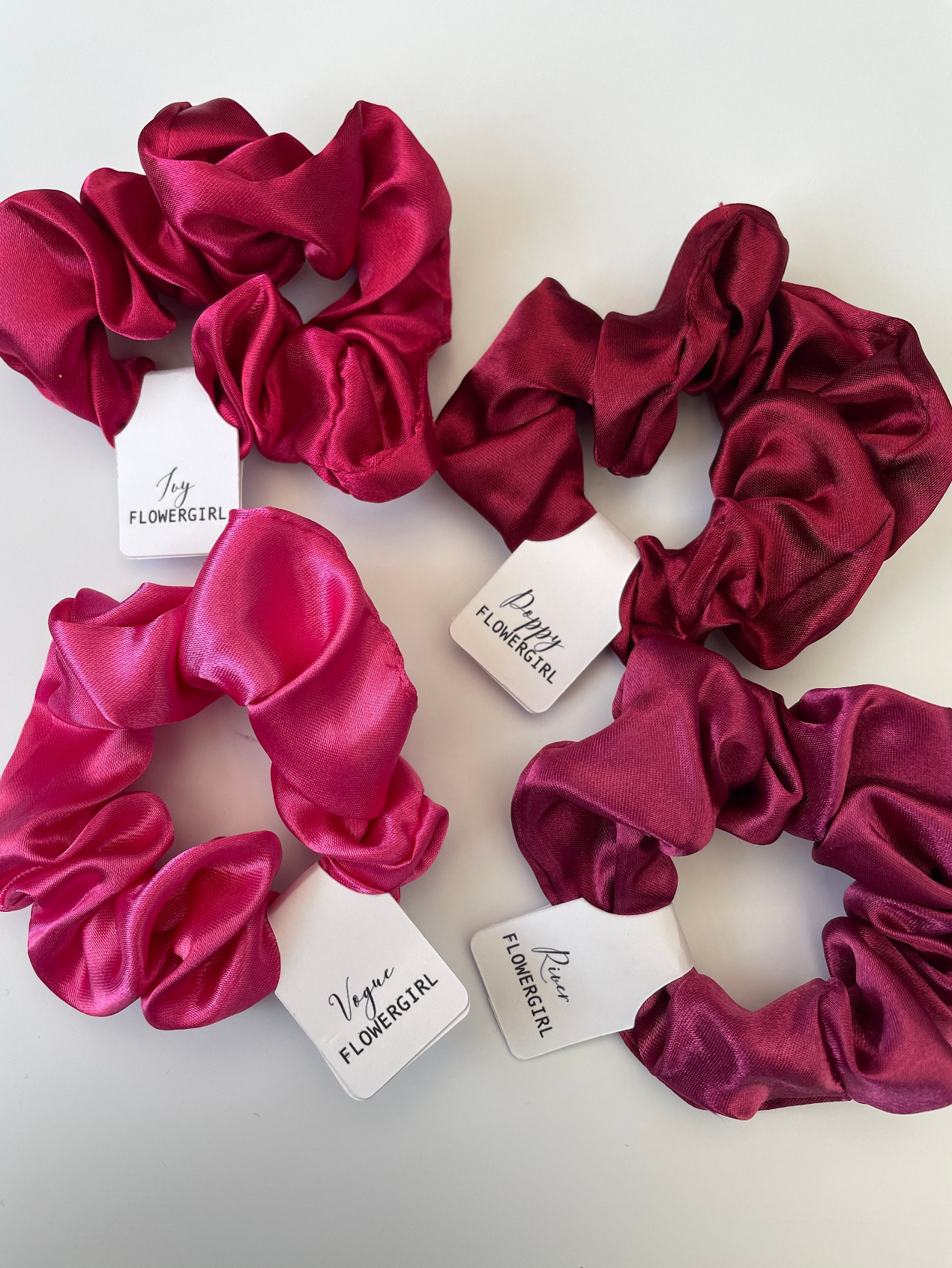 Wedding Scrunchies with Tag